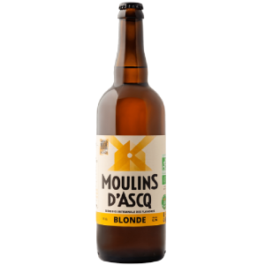 Bouteille de bière Moulin d'Ascq Blonde 75cl artisanale bio